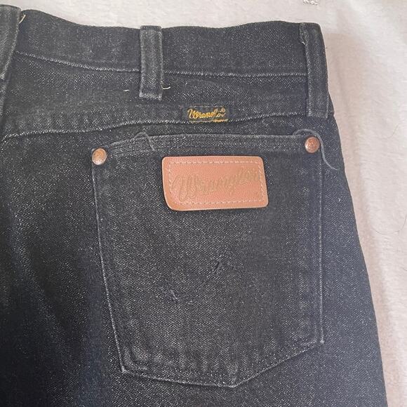 Wrangler Men's Black Bootcut Jeans 34/37 EUC - Picture 4 of 4